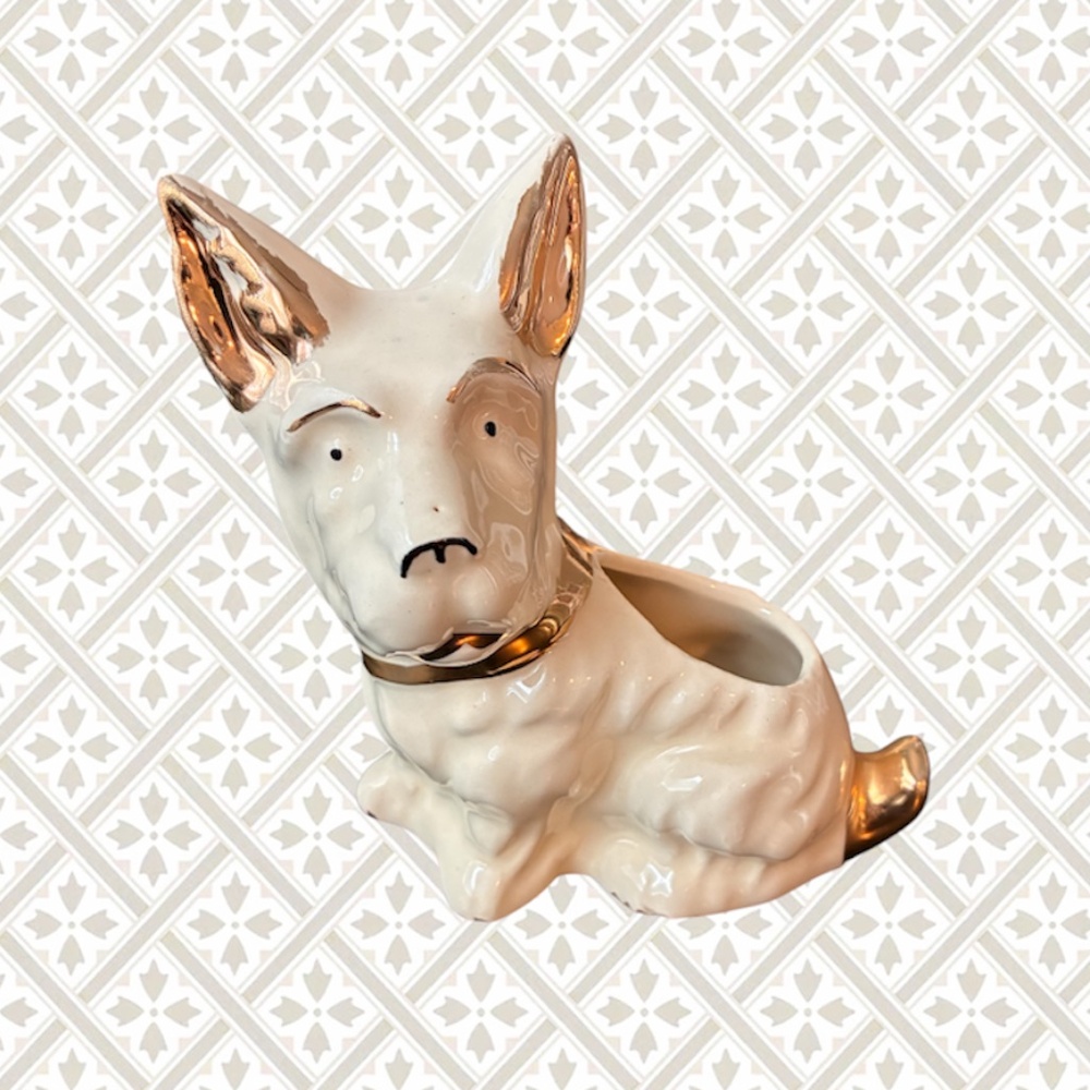 Vintage Terrier Planter McCoy Style